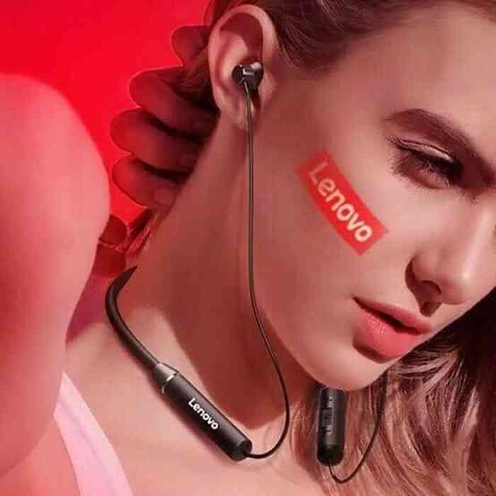 Lenovo HE05 Bluetooth Neckband Earphones Waterproof Wireless Sport Earbuds.